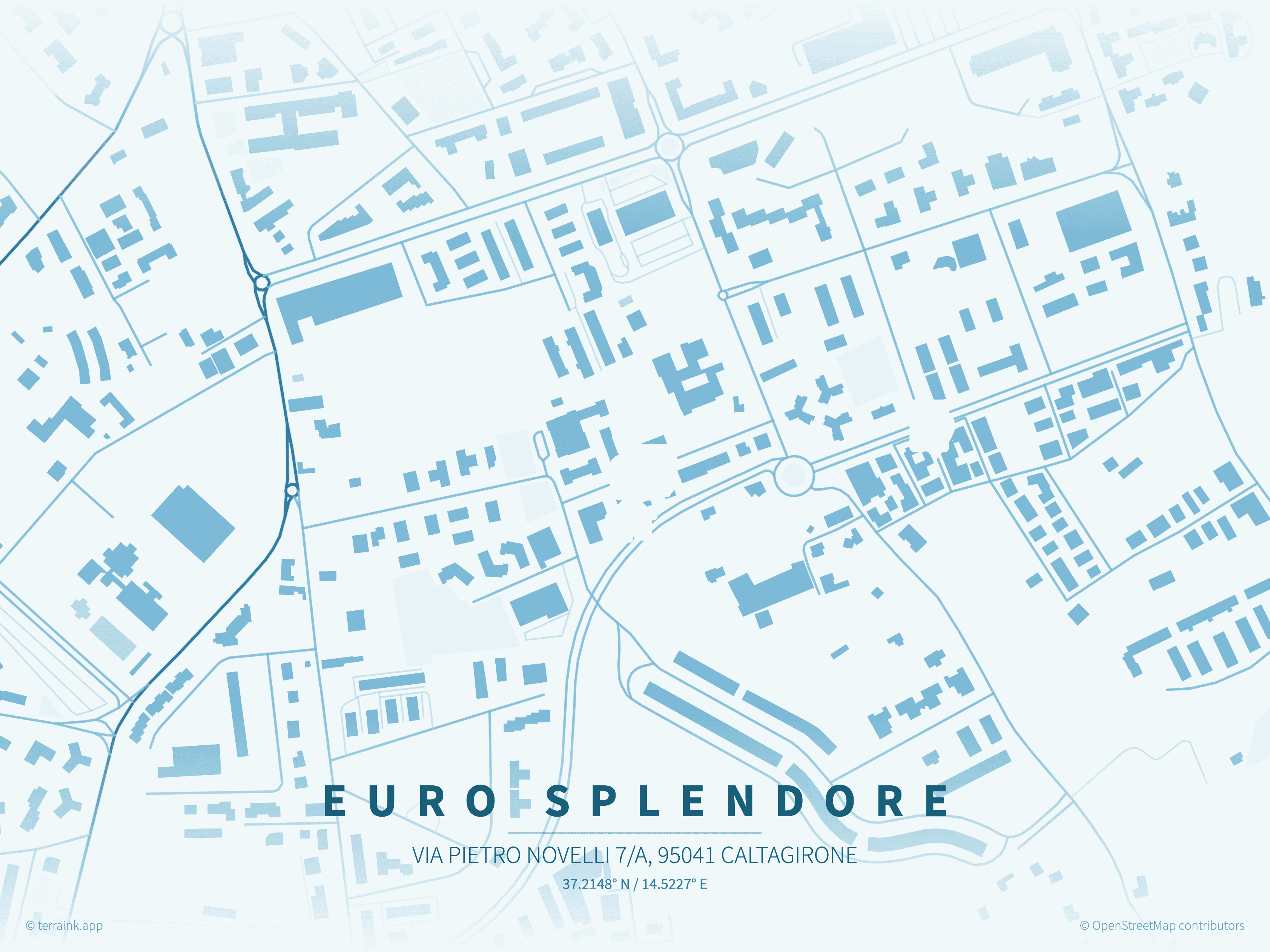 Mappa della posizione di Euro Splendore
